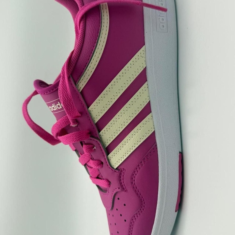 Adidas Hoops 4.0 W sneakers in pink with three beige stripes Size US 7.5
